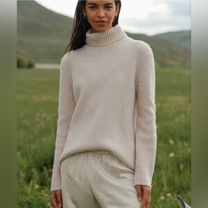 Jenni Kayne 100% Cashmere Turtleneck in Ivory